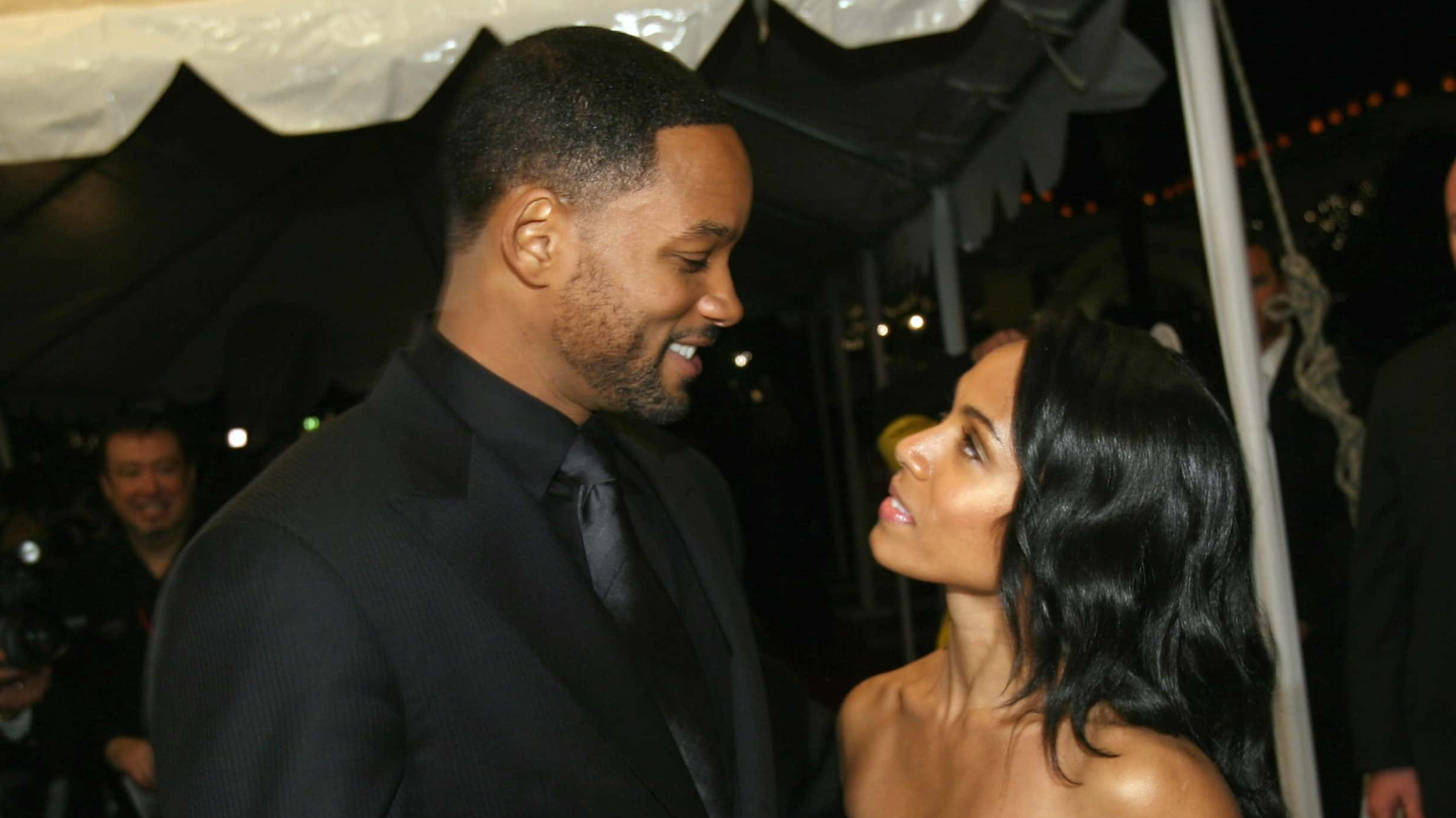 SANTA BARBARA, CA - JANUARY 27: Actor Will Smith (L) and actress Jada Pinkett-Smith arrive at the Santa Barbara Film Festival Modern Master Award Ceremony honoring Will Smith at the Arlington Theatre on January 27, 2007 in Santa Barbara, California.