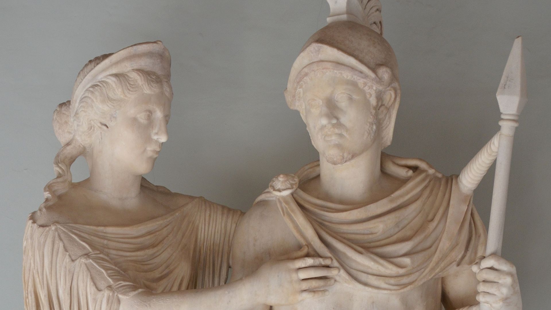 File:Marcus Aurelius and Faustina as Mars (of the Borghese type) and Venus (of the Capua type), 147-149 AD, Capitoline Museums (12878798504).jpg