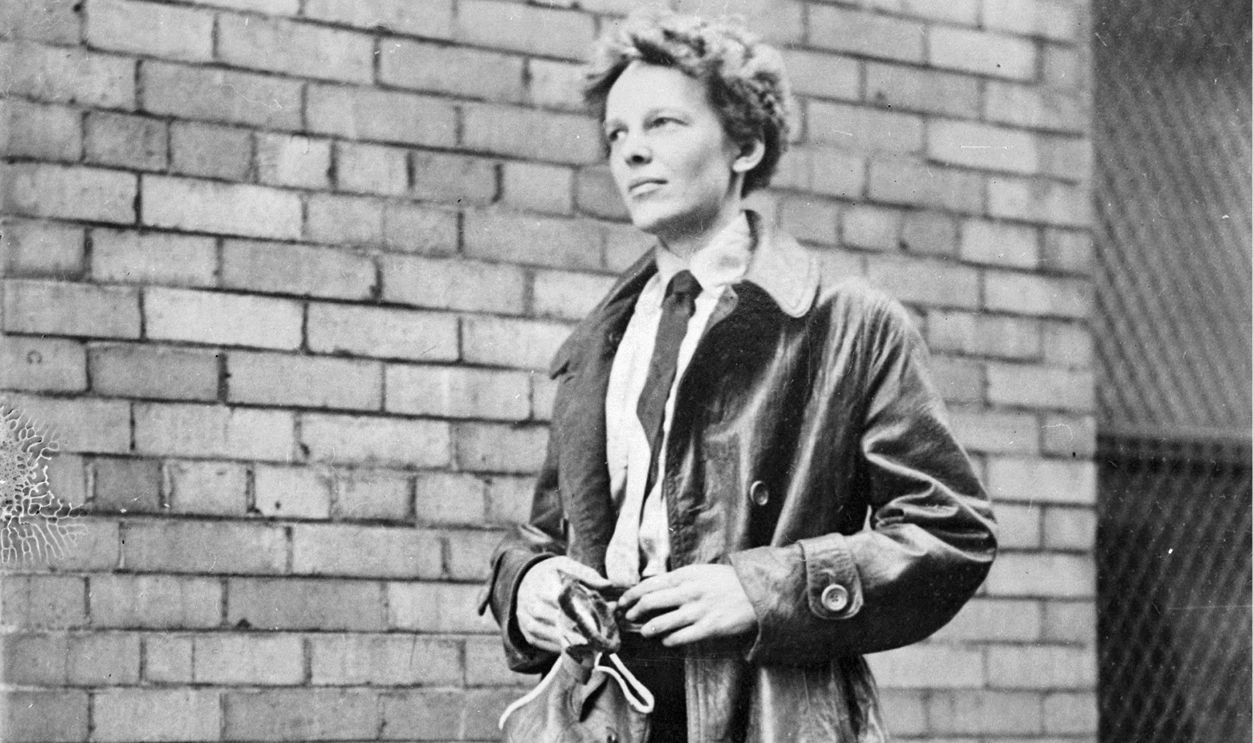 Female aviator Amelia Earhart, Chicago, Illinois, 1928. 