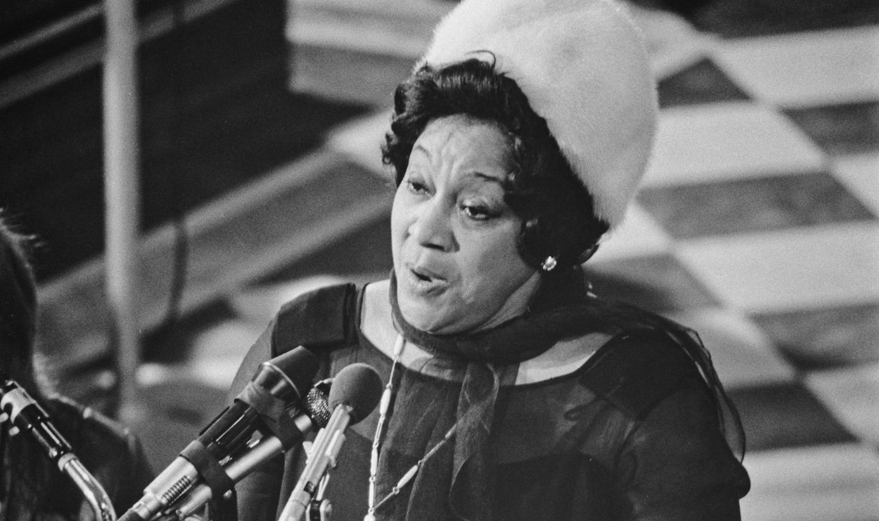 Gettyimages - 1329695460, Adelaide Hall American-born jazz singer Adelaide Hall (1901 - 1993) at the church of St Martin-in-the-Fields, London, UK, 25th February 1965.