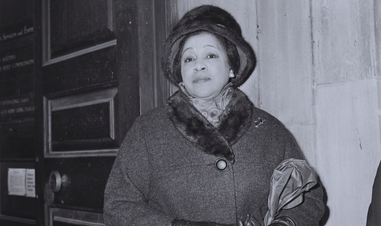 Gettyimages - 1314735310, Adelaide Hall American-born jazz singer Adelaide Hall (1901 - 1993) performs at a memorial service for American jazz pianist Duke Ellington at the church of St Martin-in-the-Fields in London, UK, 12th June 1974.