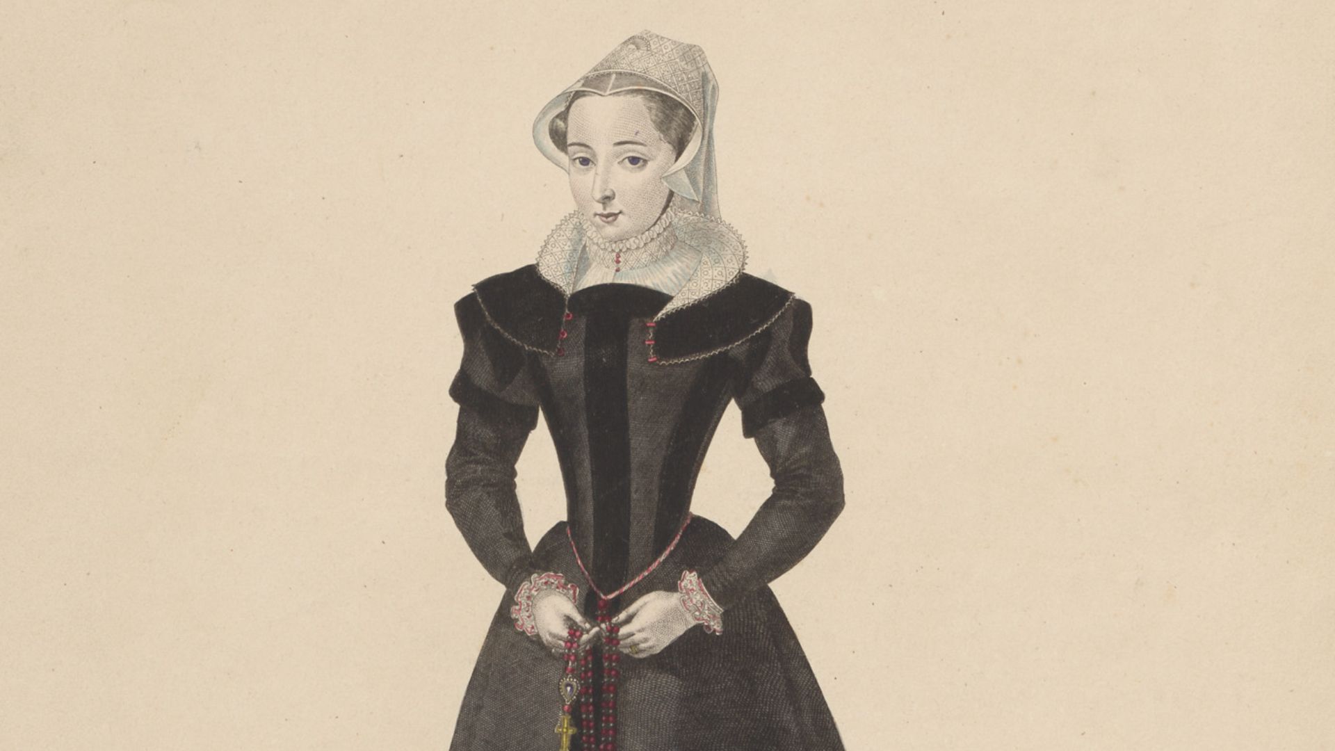 File:BOYER 1577 - Mademoiselle de Limeuil, fille d'honneur de la reine Catherine de Médicis - D'après une miniature à l'huile du Cabinet de l'Editeur.jpg