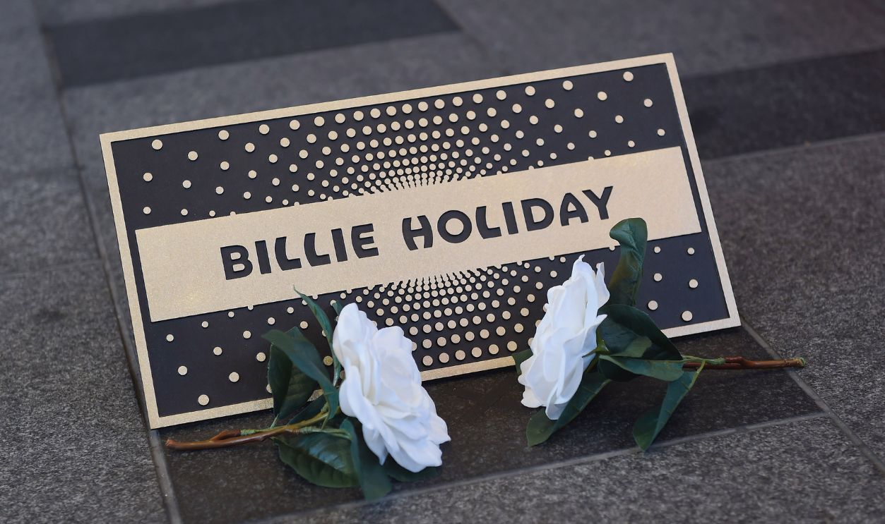 Billie Holiday's Walk of Fame plaque at the Billie Holiday Apollo Walk of Fame Induction Ceremony at The Apollo Theater on April 6, 2015 in New York City.