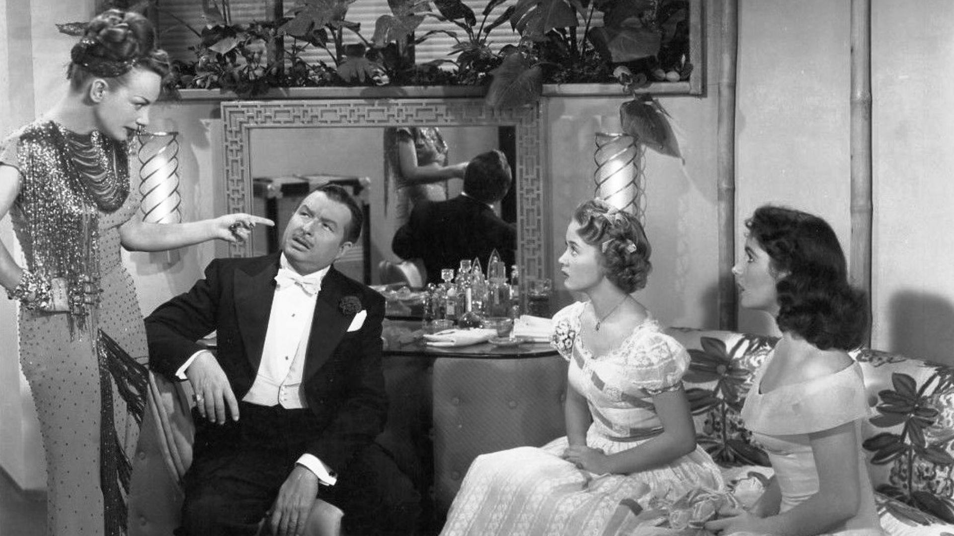 File:Carmen Miranda, Xavier Cugat, Jane Powell and Elizabeth Taylor in A Date with Judy (1948).jpg