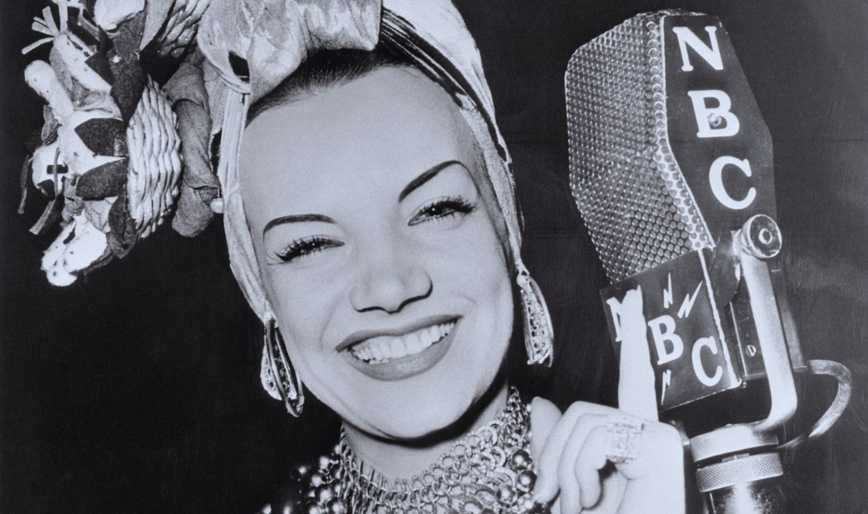 Gettyimages - 517315204, Singer and Dancer Carmen Miranda (Original Caption) Carmen Miranda, Brazilian singer and dancer, is an NBC performer.