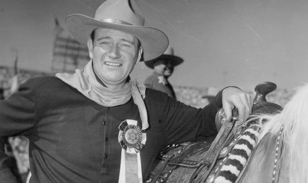 Actor John Wayne, Wearing