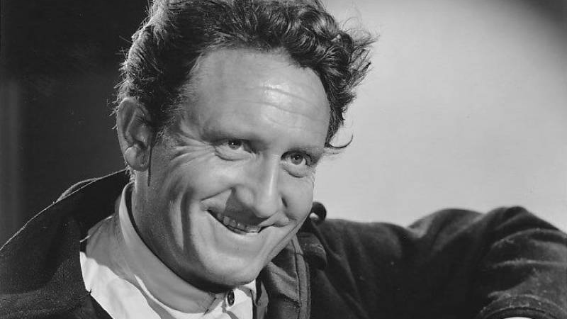 Spencer Tracy Tortilla Flat Photo in jacket and white shirt looking at the camera