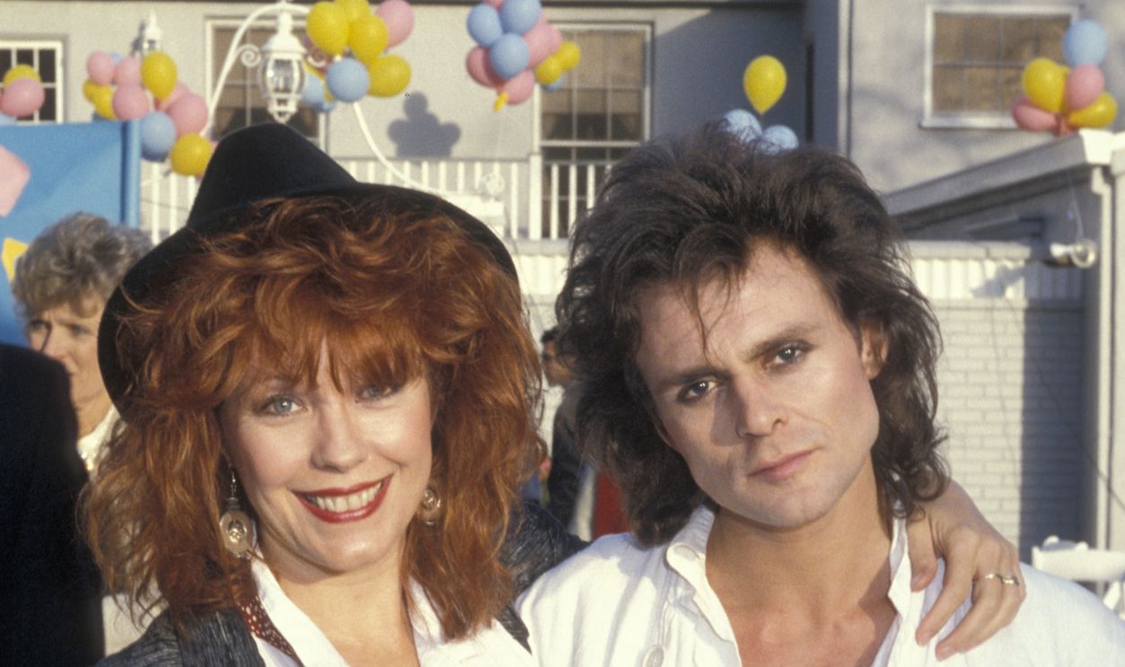 Actor Michael Des Barres and wife Pamela Des Barres attend Pro-Peace Luncheon on December 8, 1985 in Brentwood, California