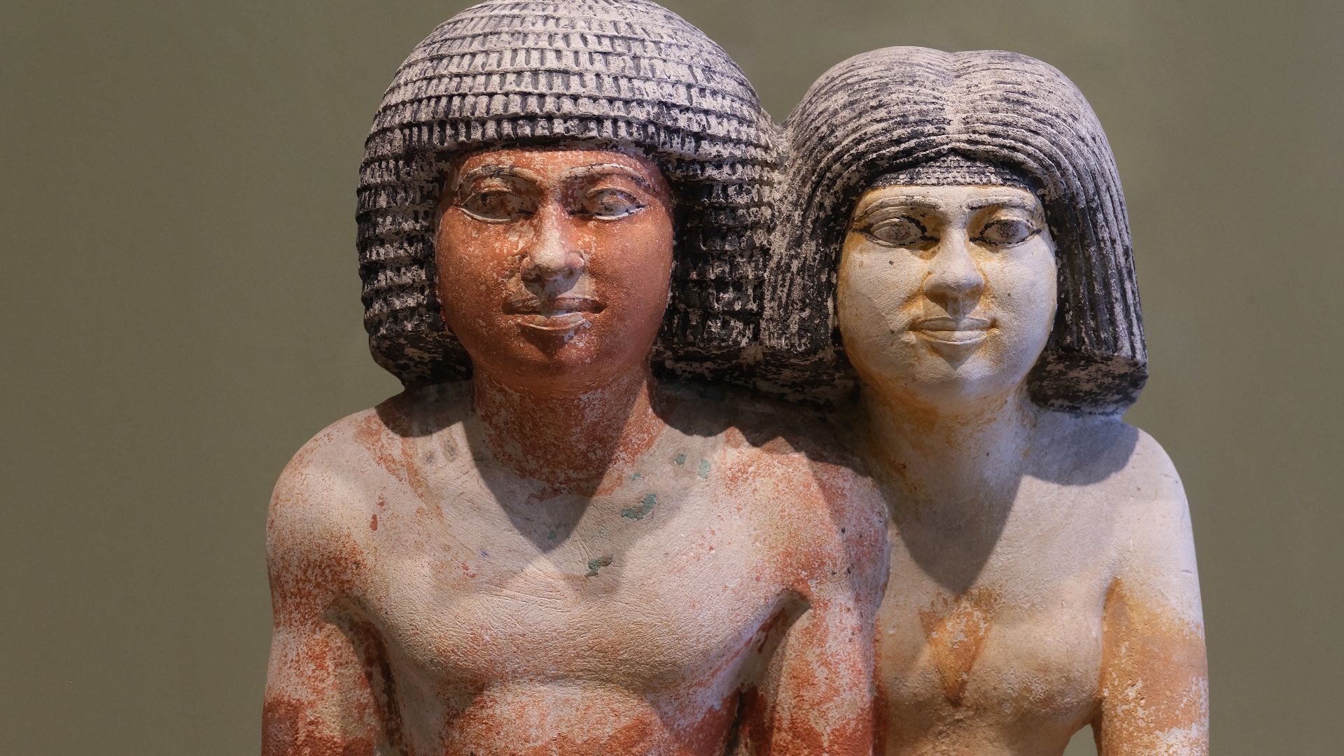 File:L'Inspecteur des scribes Raherka et sa femme Merséânkh - Musée du Louvre Antiquités égyptiennes E 15592 ; E 22769.jpg