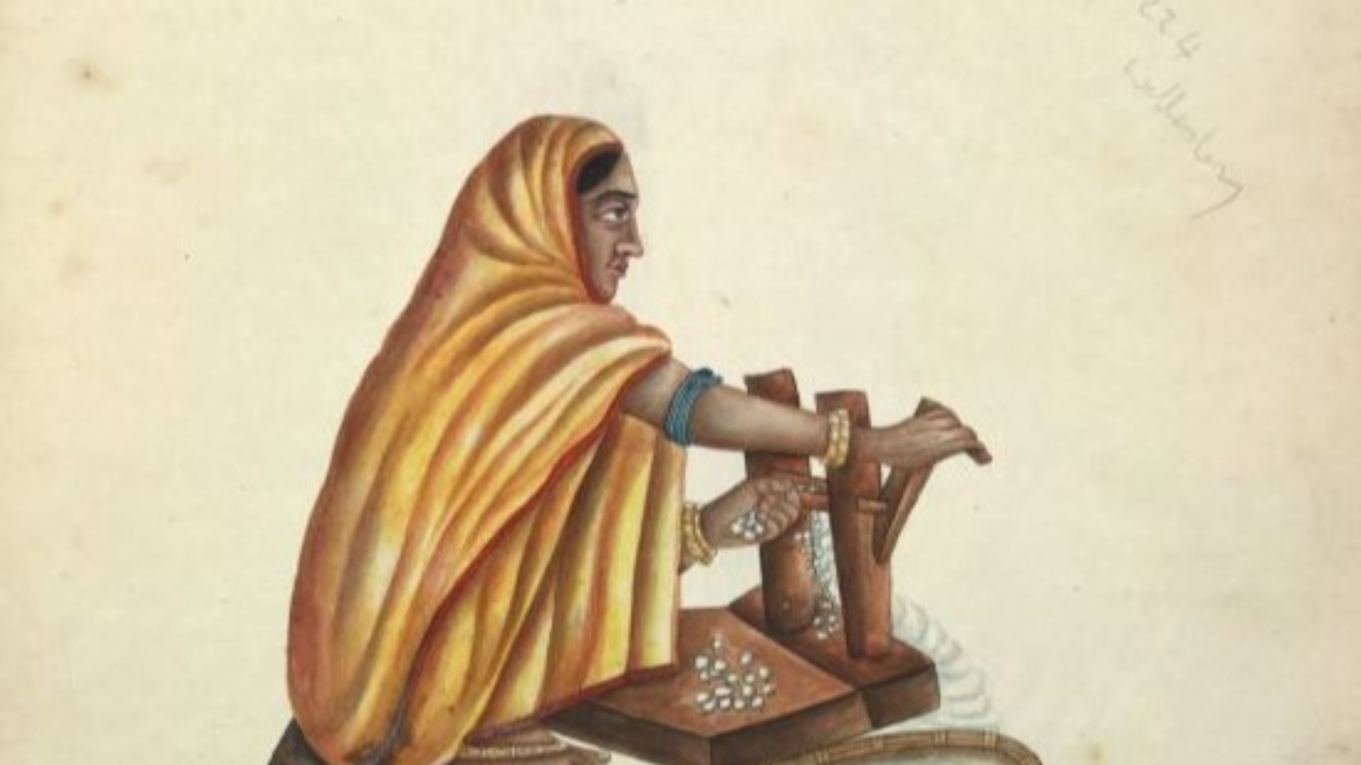 File:Indian woman gining cotton.jpg
