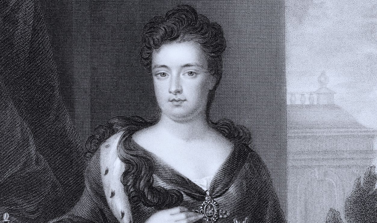 Gettyimages - 463907151, Anne (1665-1714), Queen of Great Britain and Ireland from 1702. Anne (1665-1714), Queen of Great Britain and Ireland from 1702. Queen Anne was the second daughter of James II and sister of Mary II. The Act of Union between England and Scotland was passed during Anne's reign, making her the last monarch to hold the separate titles of Queen of England and Queen of Scotland.