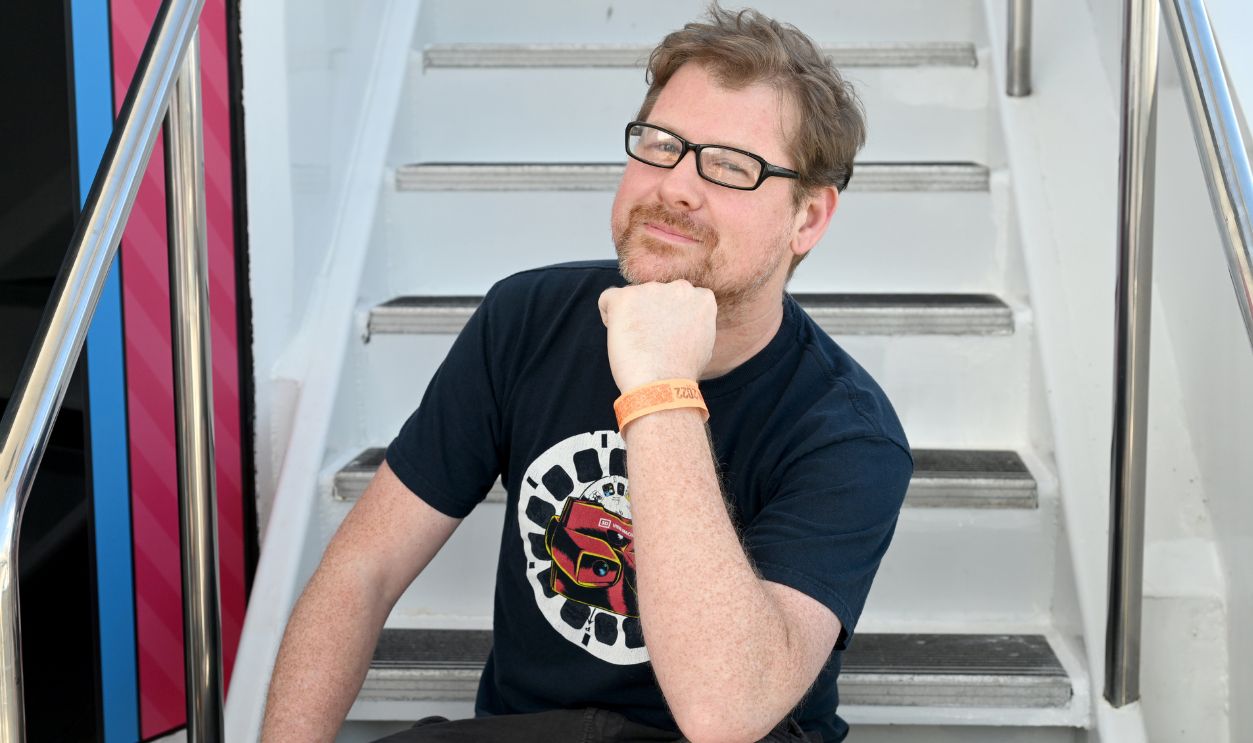 Justin Roiland visits the #IMDboat At San Diego Comic-Con 2022: Day One on The IMDb Yacht on July 21, 2022 in San Diego, California.