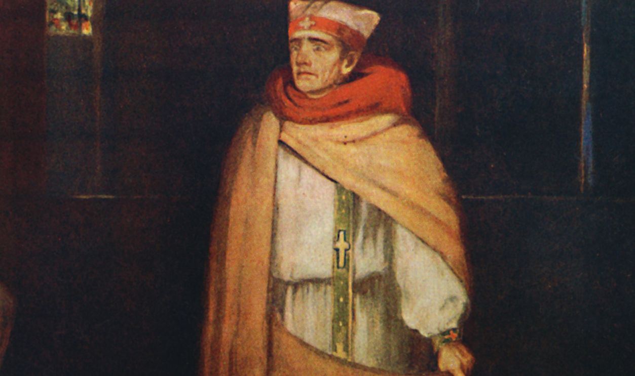 'The Martyrdom of Saint Thomas', 1912. Thomas Becket (1119-1170) was Archbishop of Canterbury from 1162 until his murder in 1170. He is venerated as a saint and martyr by both the Catholic Church and the Anglican Communion.