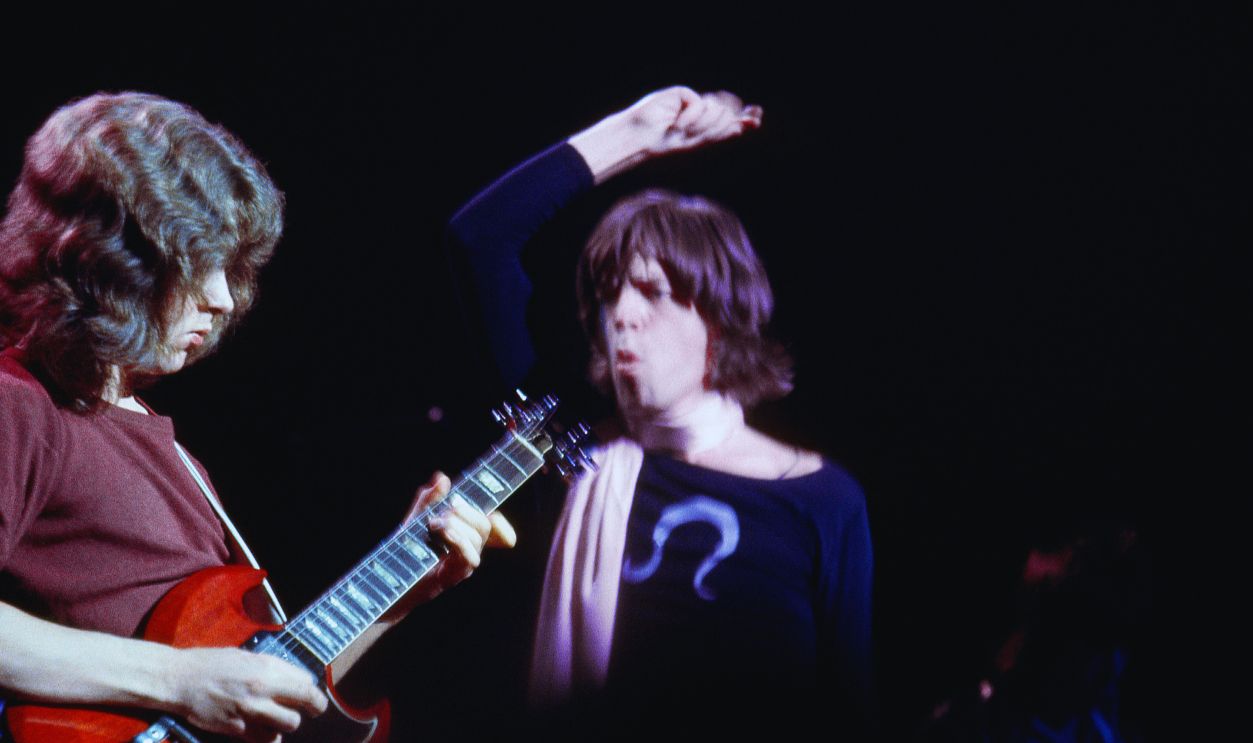 Gettyimages - 1318455257, The Rolling Stones at Altamont TRACY, CA - DECEMBER 6: (L-R) English guitarist Mick Taylor and English singer, songwriter, actor, and film producer Mick Jagger of the English rock band The Rolling Stones perform during the Altamont Speedway Free Festival,