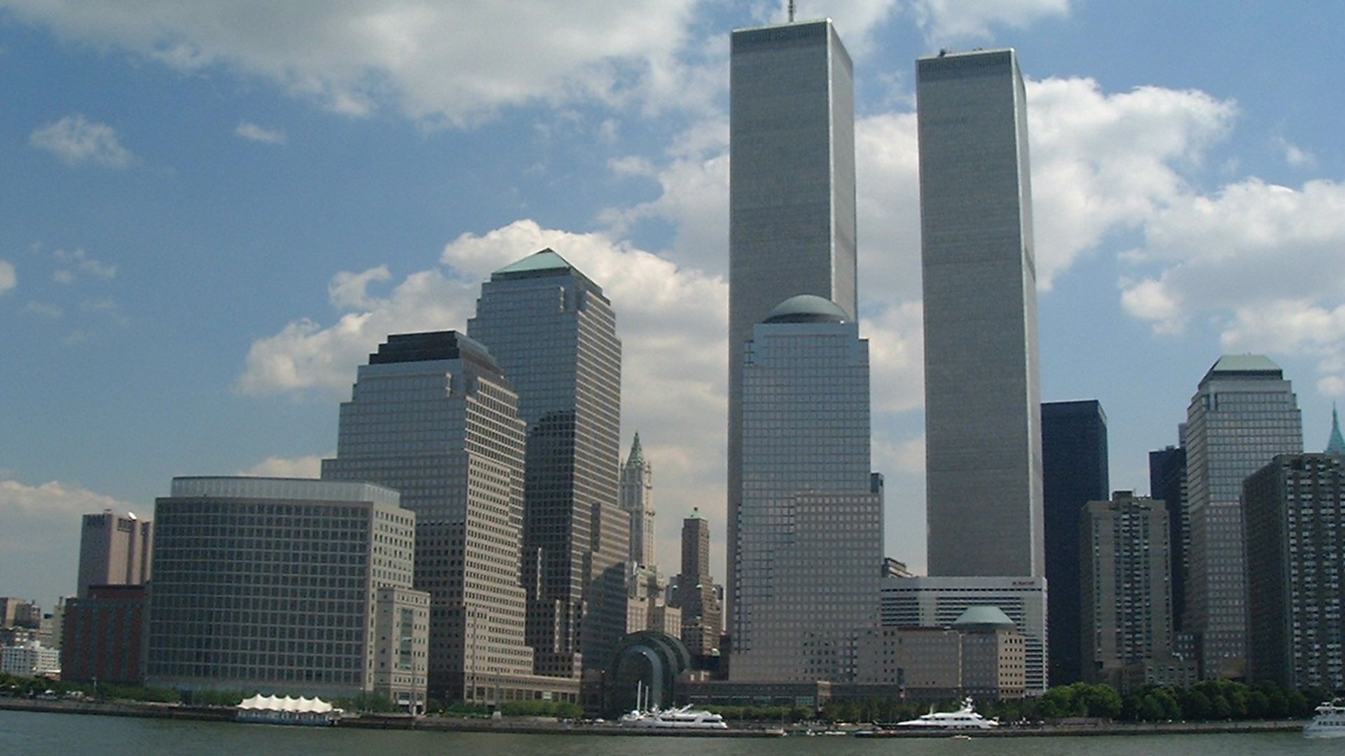 File:World trade center new york city from hudson august 26 2000.jpg