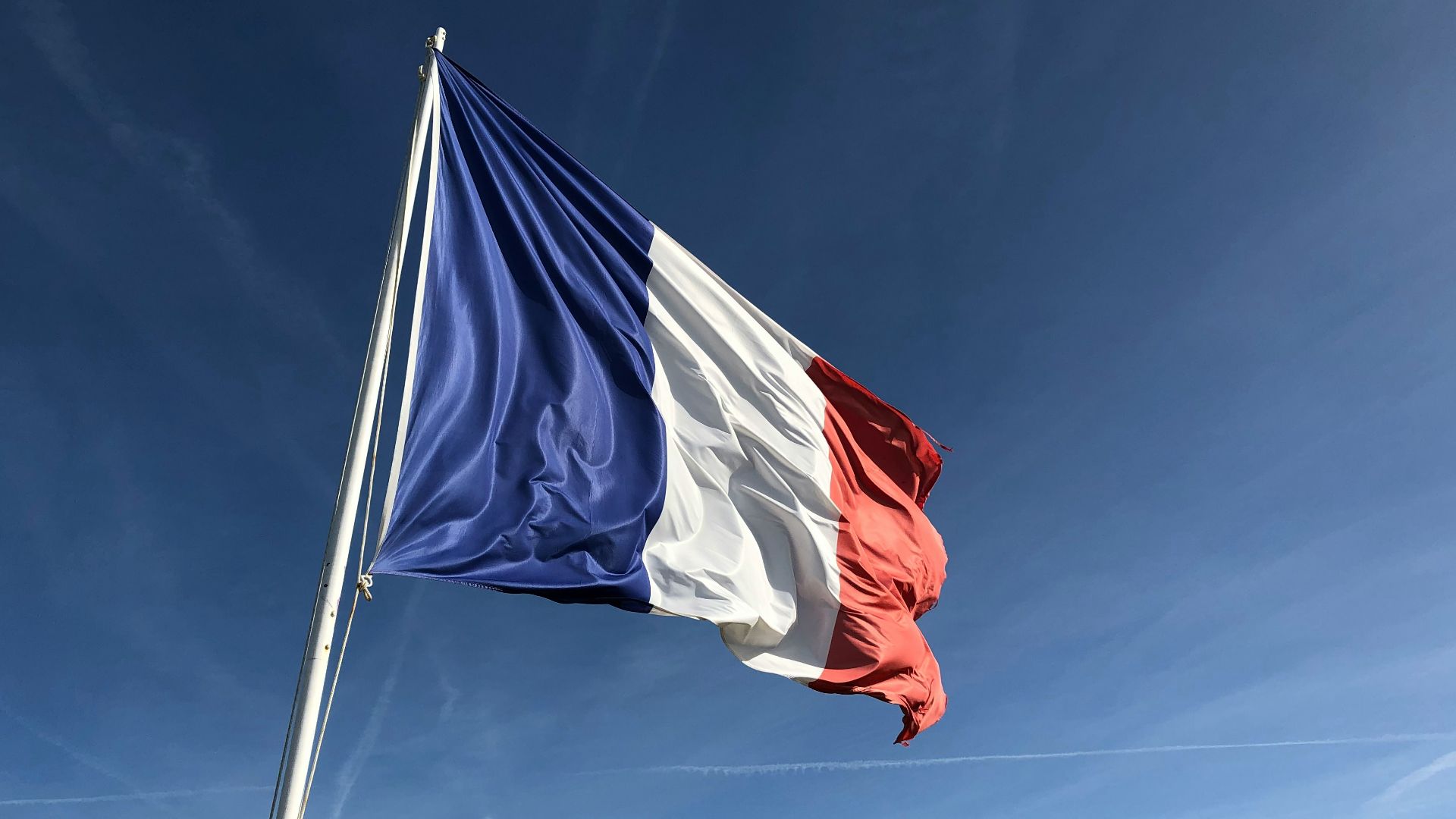 Yugoslavia flag under blue sky