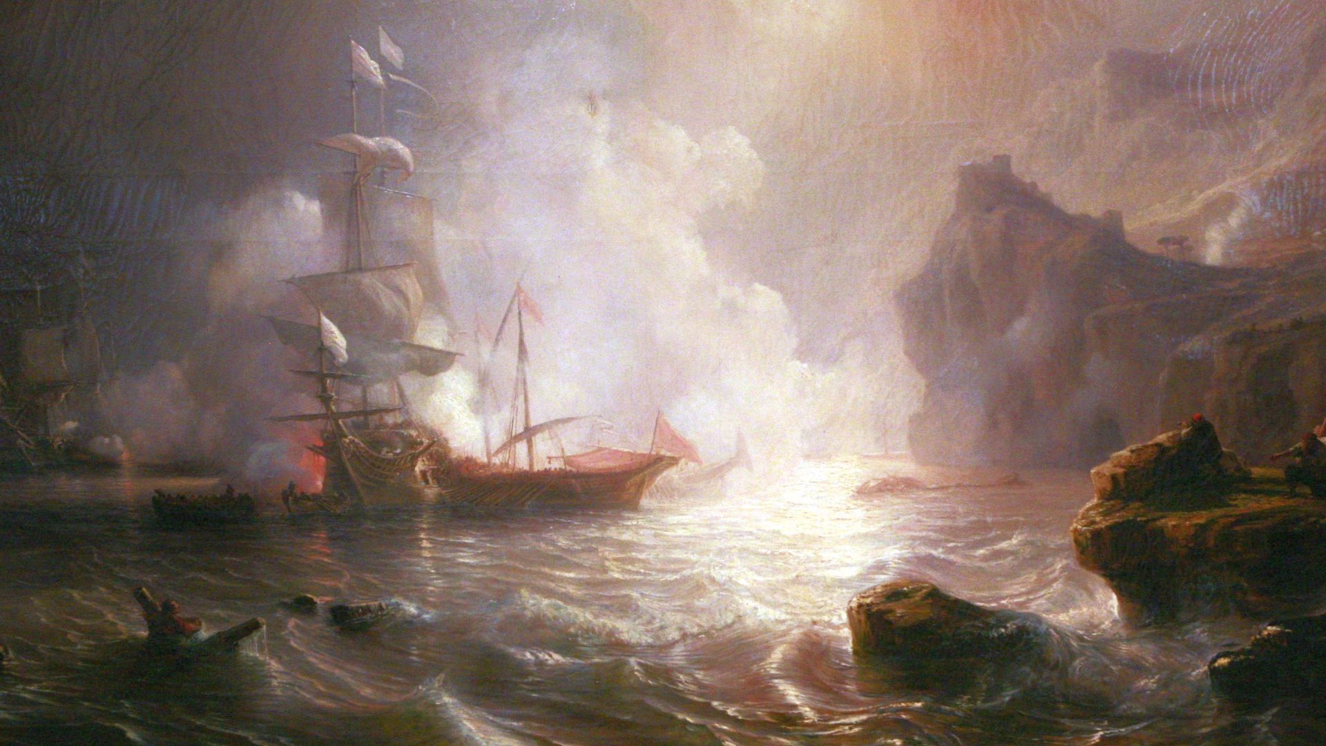 File:Théodore Gudin-Combat d'un vaisseau français et de deux galères barbaresques mg 5061.jpg