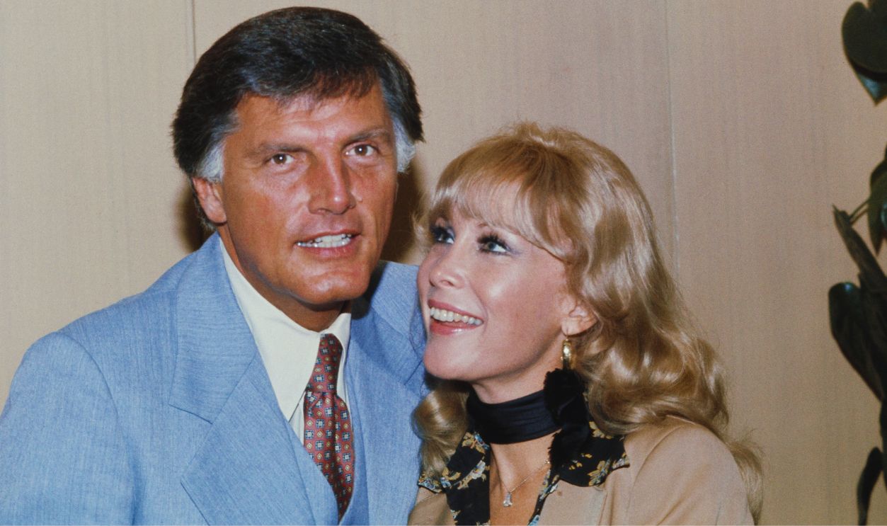 Gettyimages - 1705942739, Barbara Eden And Charles Fegert American actress Barbara Eden posing with fiancé Charles Fegert at his office in Chicago, September 1st 1977. Fegert is a marketing executive for the Chicago Sun-Times. The couple are to be married in a garden ceremony at suburban Long Grove on September 3rd. 