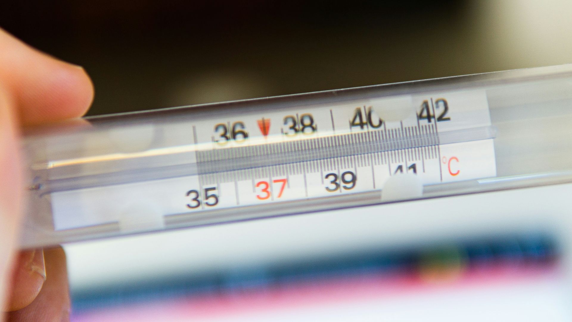 white thermometer at 36 degrees celsius