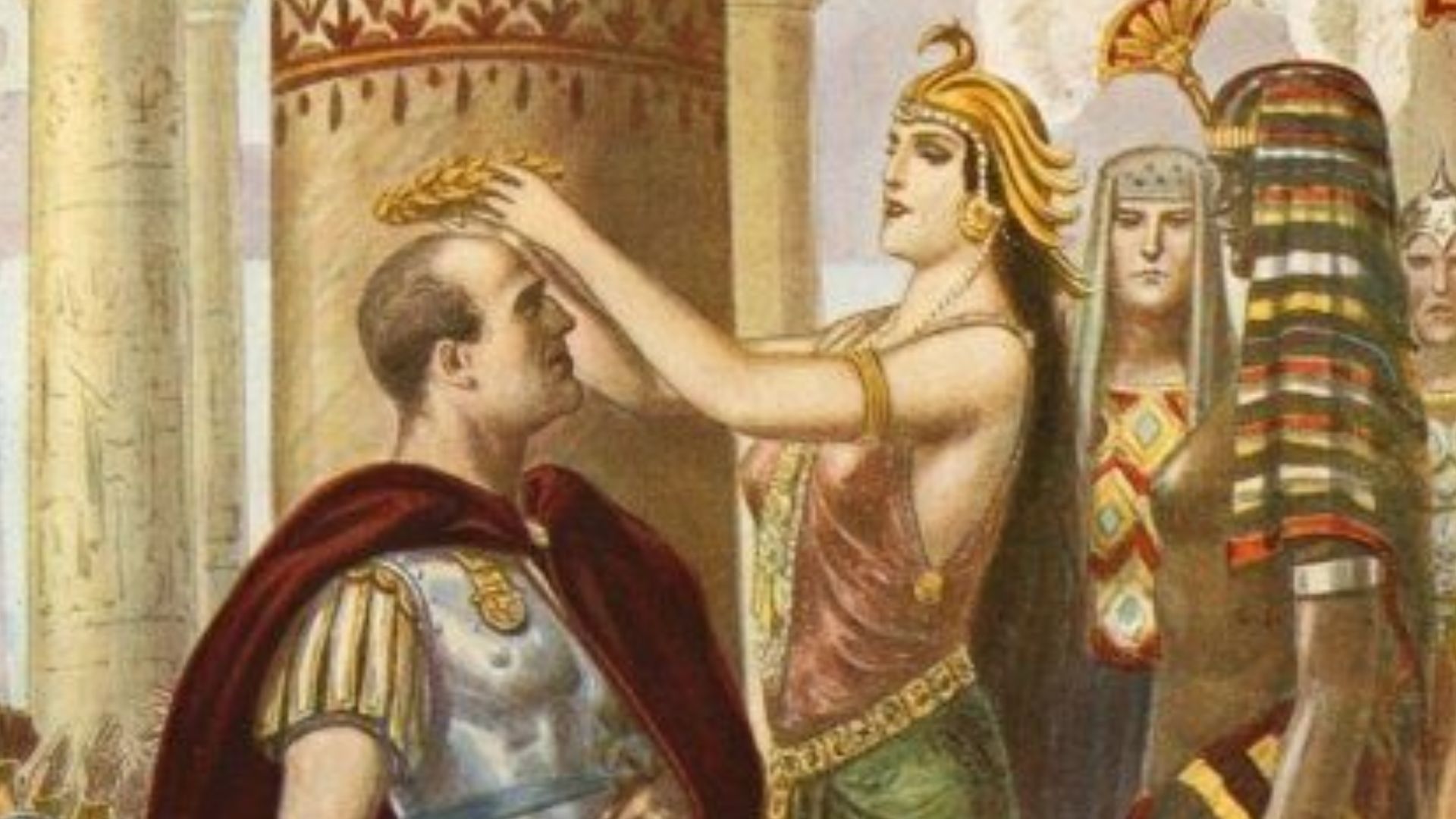 File:Cleopatra welcoming Caesar.jpg