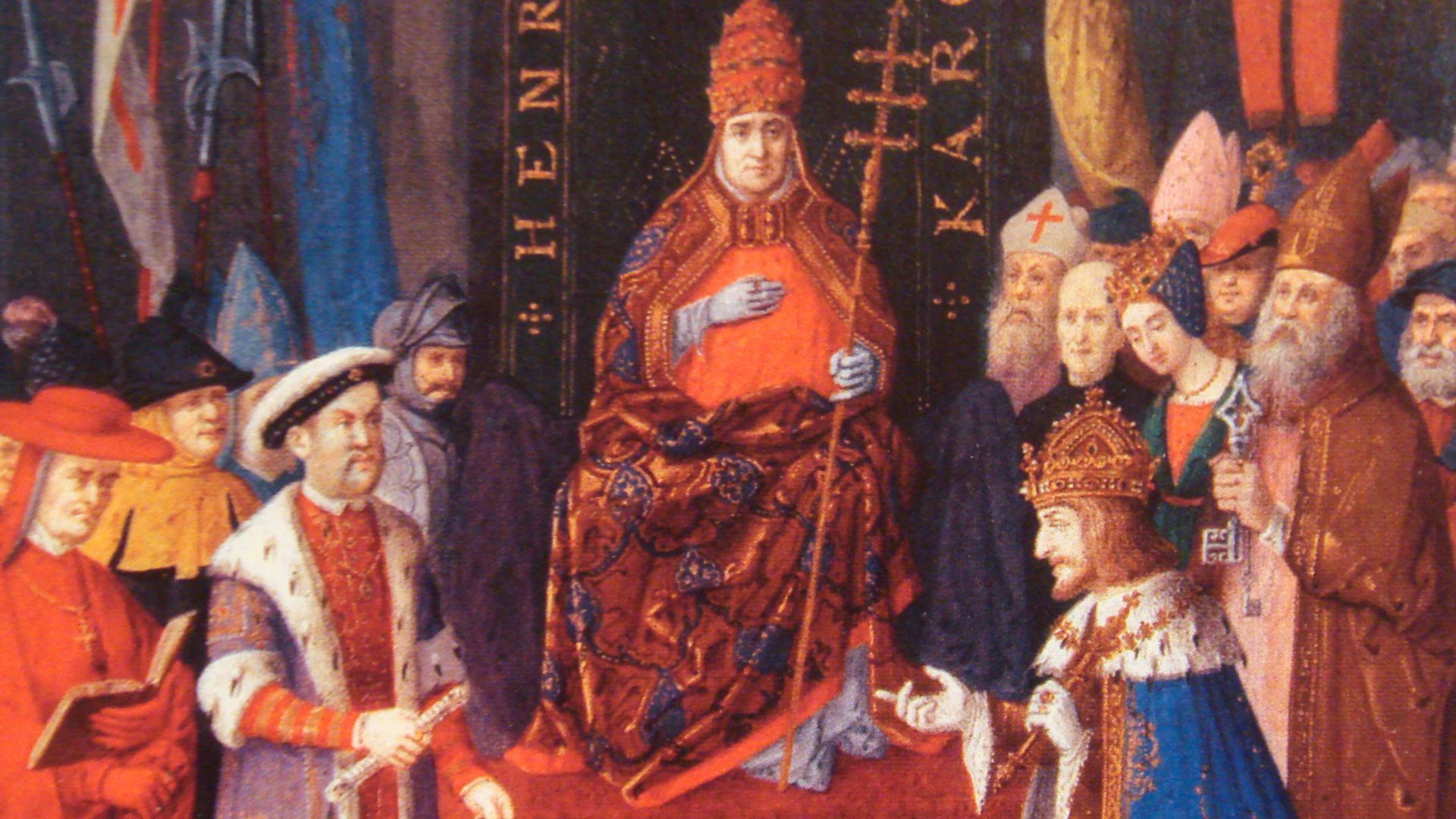 File:Henry VIII with Charles Quint and Pope Leon X circa 1520.jpg