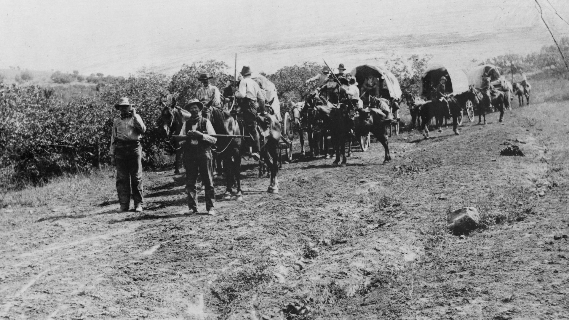 File:The Mormon pioneers advanced company coming over Little Mountain, July 1847 LCCN95502690.jpg