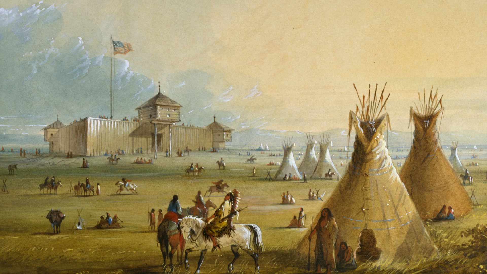 File:Alfred Jacob Miller - Fort Laramie - Walters 37194049.jpg