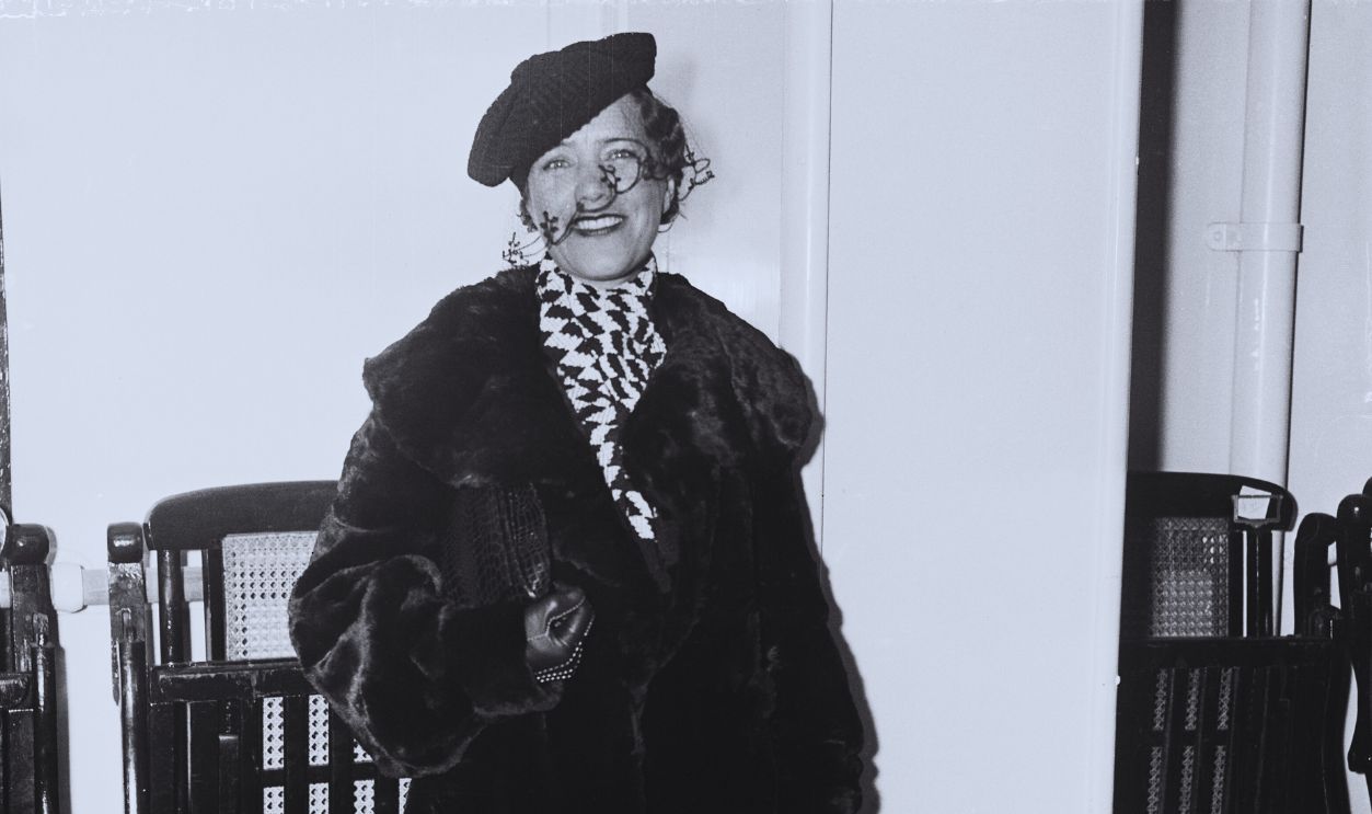 Gettyimages - 515422558, Maria Rasputin on the SS Lafayette (Original Caption) November 23, 1935 - New York: Maria Rasputin, daughter of Russia's 