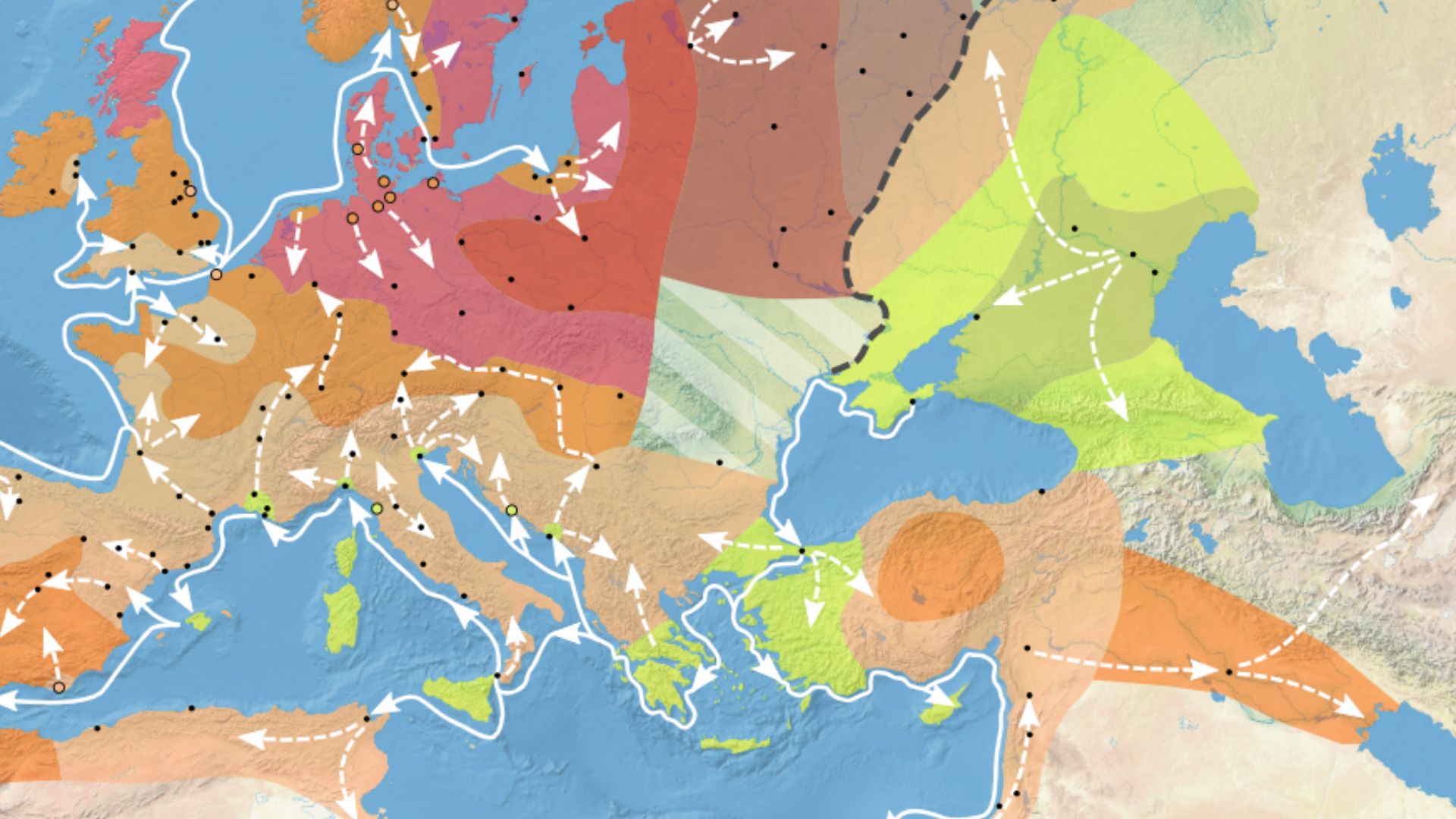 File:1346-1353 spread of the Black Death in Europe map-ca.svg