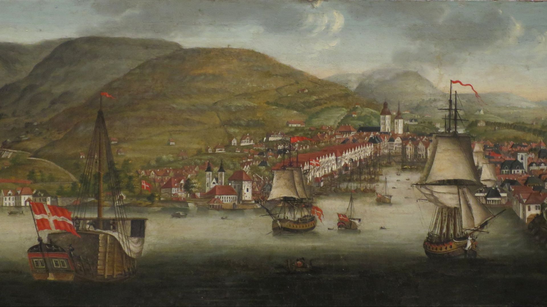 File:'From Bergen Harbor' by Johan Christian Claussen Dahl, Bergen Kunstmuseum.JPG