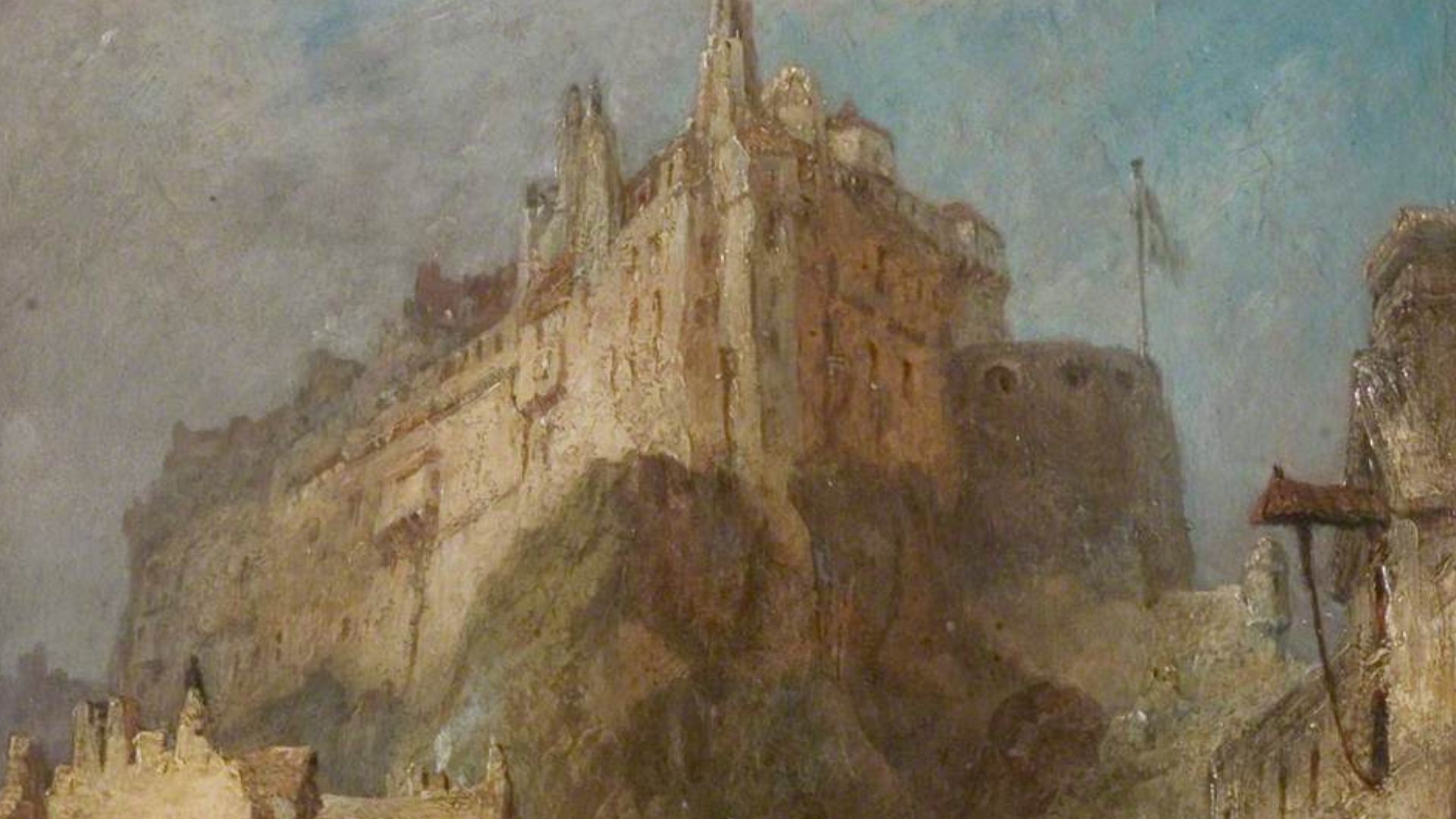 File:George Jones (1786-1869) - Edinburgh Castle from the Grass Market - NCM 1882-86 - Nottingham Museums.jpg
