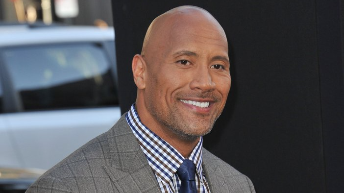 Dwayne Johnson at the premiere of his movie "Hercules" in Los Angeles