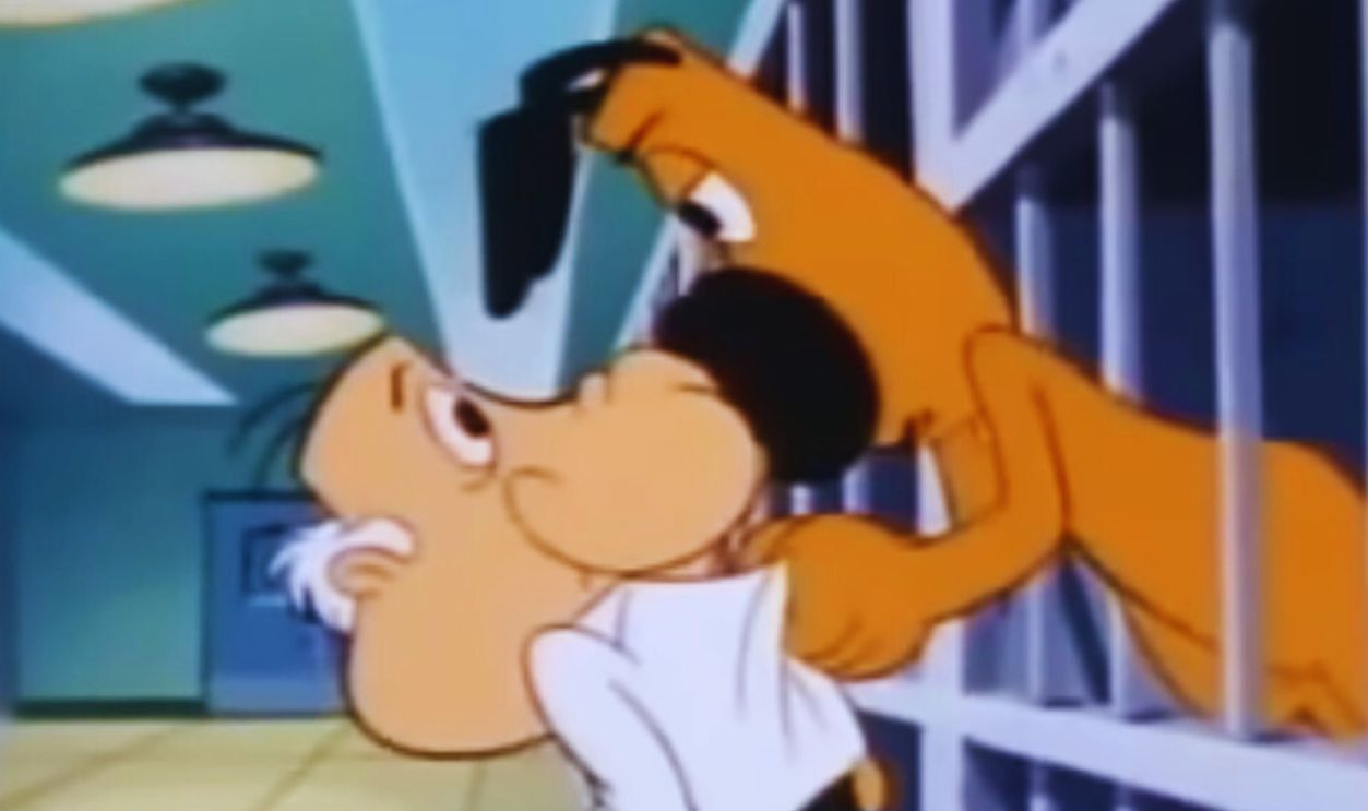 Screenshot from Larry & Steve (1995)