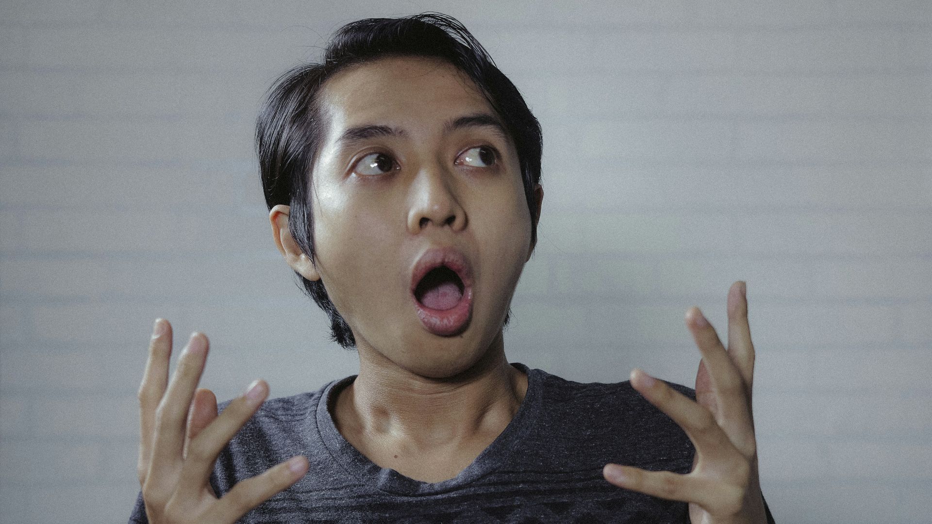 woman in black and gray crew neck shirt