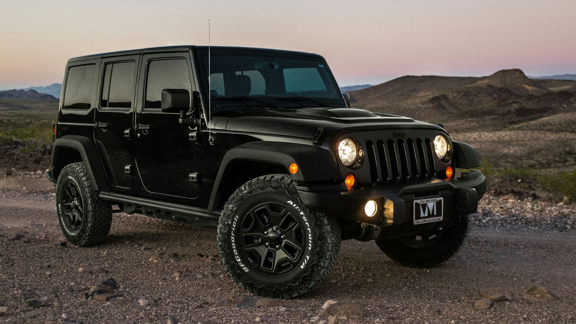 black Jeep Wrangler