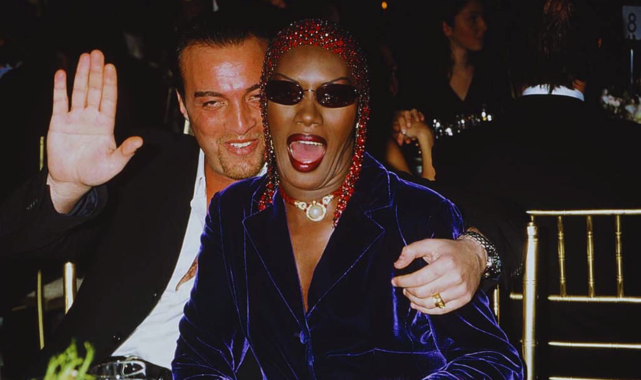 Gettyimages - 183193996, Grace Jones Jamaican singer, actress and model Grace Jones and her husband, Atila Altaunbay, attend the 'Made In Italy' awards ceremony at Cipriani, 42nd Street, New York City, 2000. 