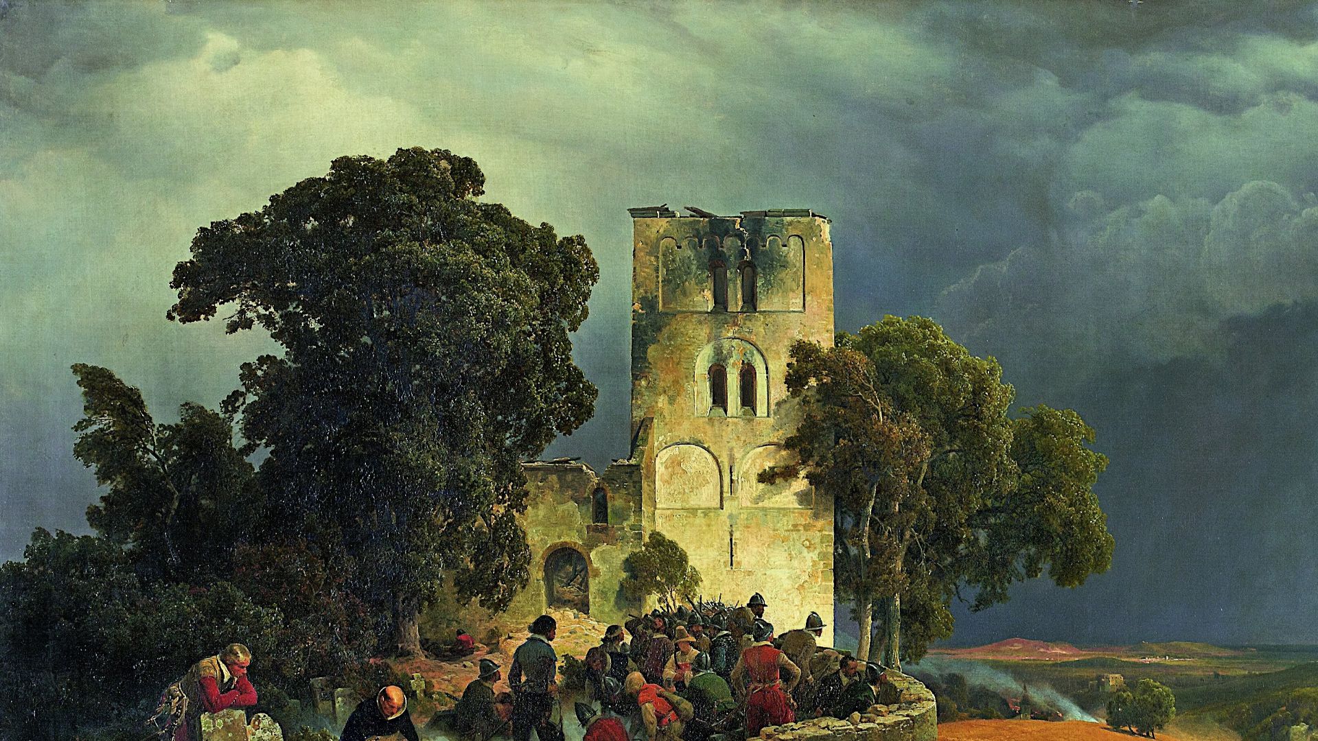 File:Carl Friedrich Lessing - The Siege (Defense of a Church Courtyard During the Thirty Years’ War) - Google Art Project.jpg