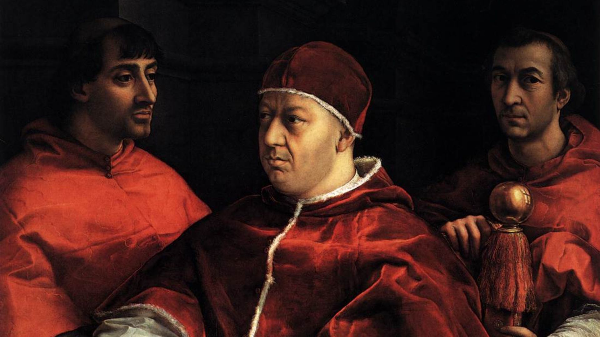File:Raphael - Pope Leo X with two cardinals.jpg