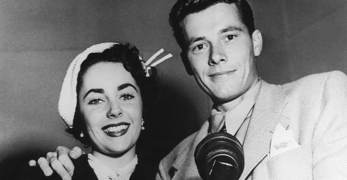 Elizabeth Taylor and her Husband en Route for Europe