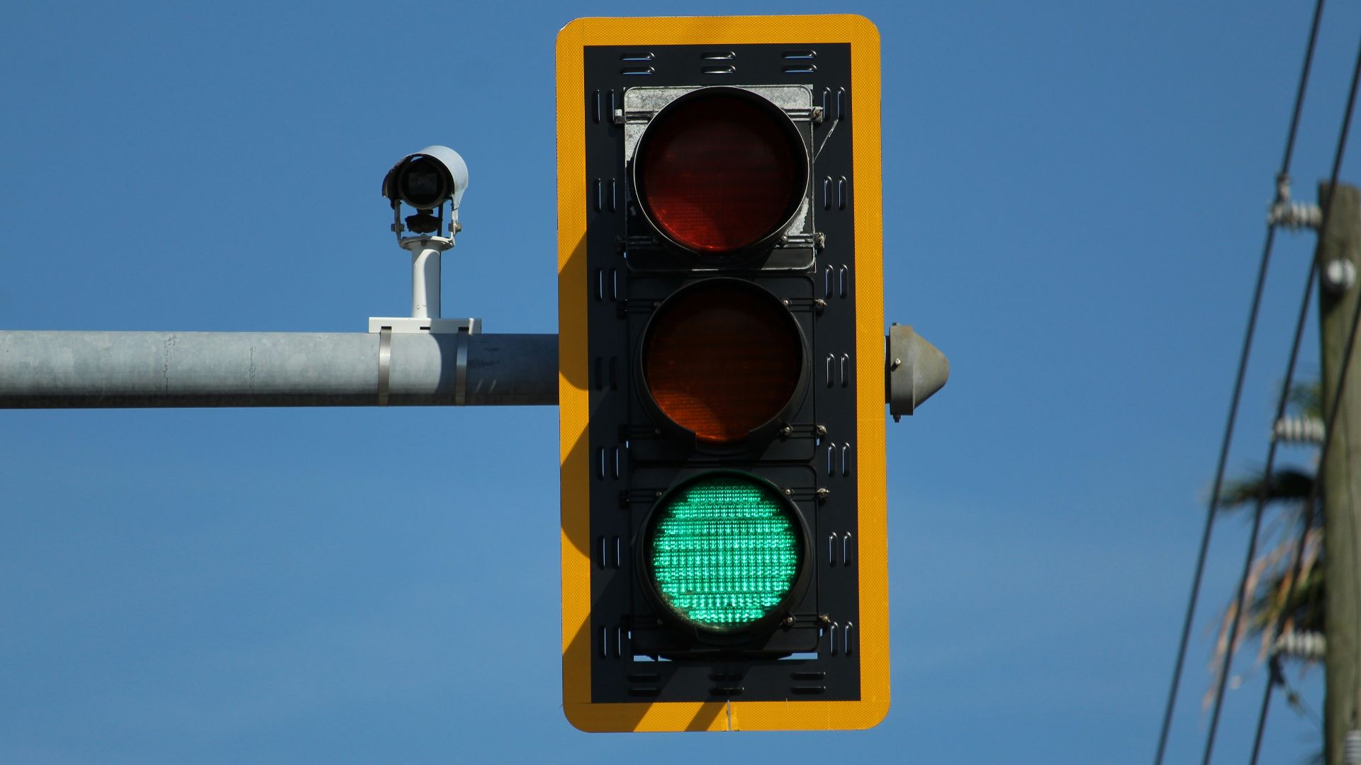 traffic light with red light