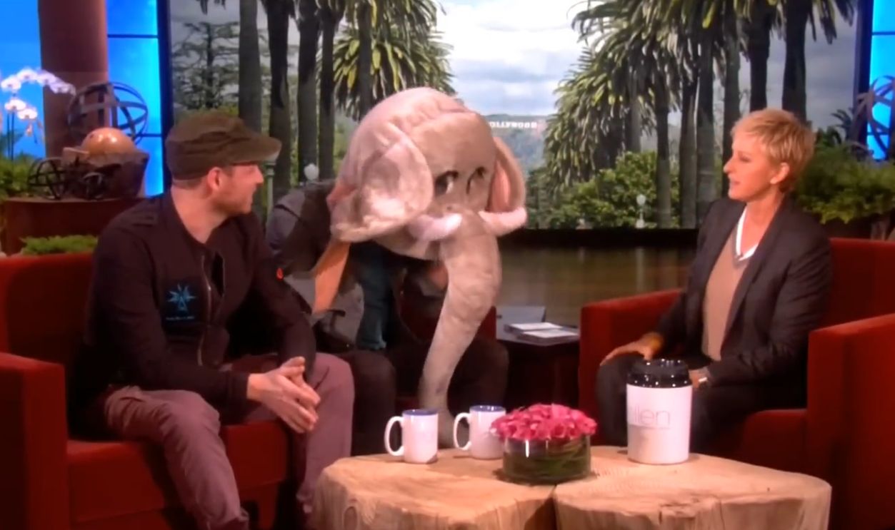 Chris Martin and Jonny Buckland 