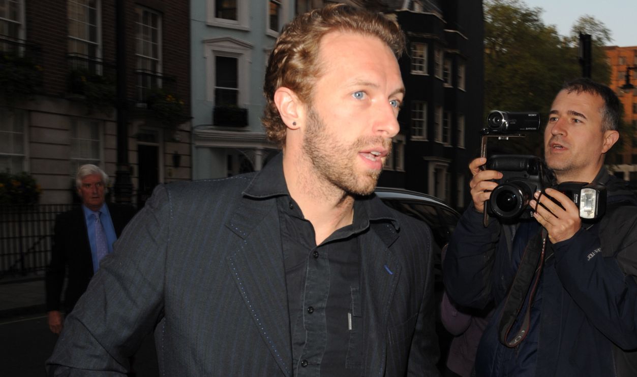  Chris Martin sighting arriving for the Goop Party at Mark's Club Mayfair on May 21, 2013 in London, England