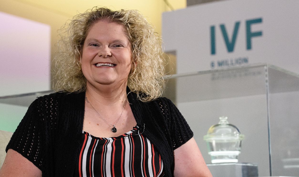 Louise Brown takes part in a press conference to mark her approaching fortieth birthday, at the Science Museum on July 23, 2018 in London, England. On 25th July 1978, Louise Brown became the first baby to be born using the In Vitro Fertilisation technique pioneered by British researchers Robert Edwards, Patrick Steptoe and Jean Purdy. The Science Museum in London is holding an exhibition entitled IVF: 6 Million Babies Later to celebrate the success of IVF.