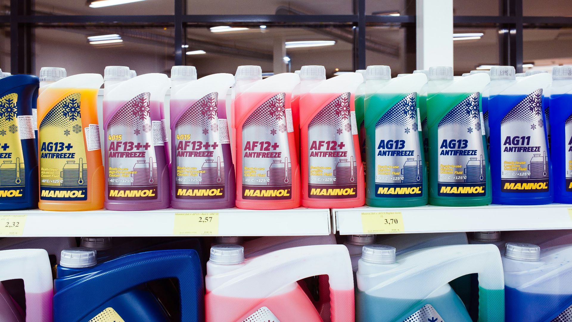 white and blue plastic bottles