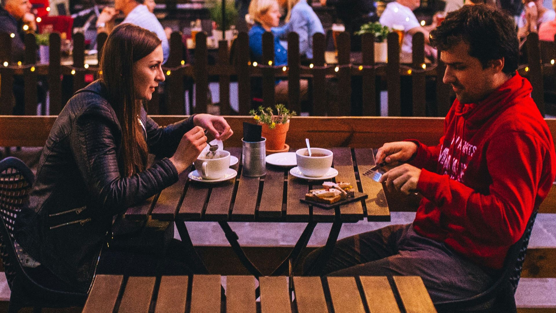 couple dining out
