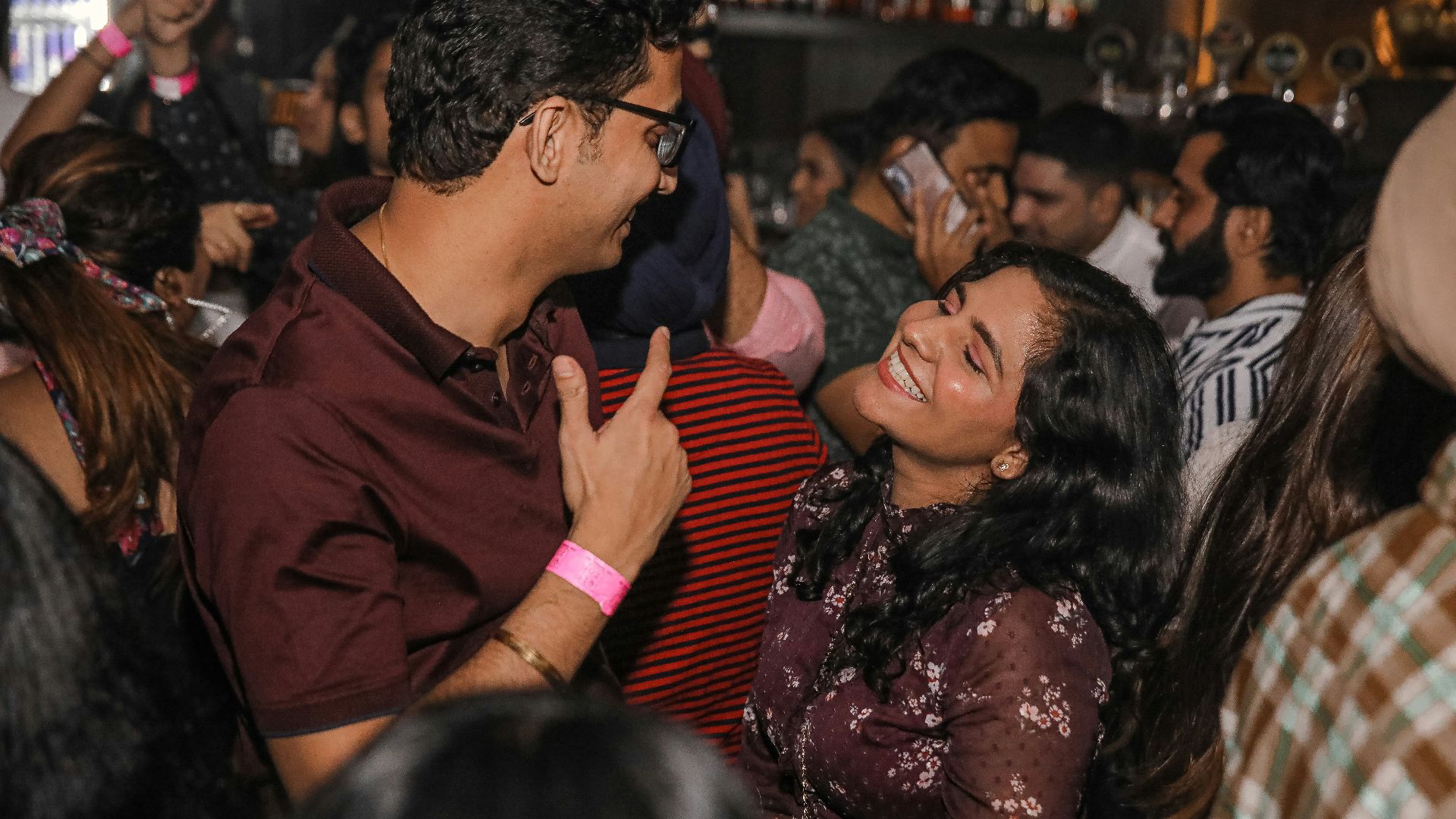 a man and woman dancing