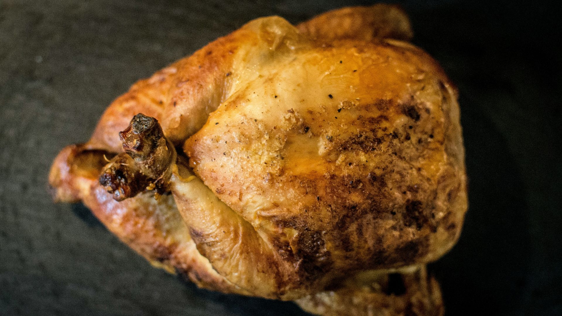 brown bread on black textile