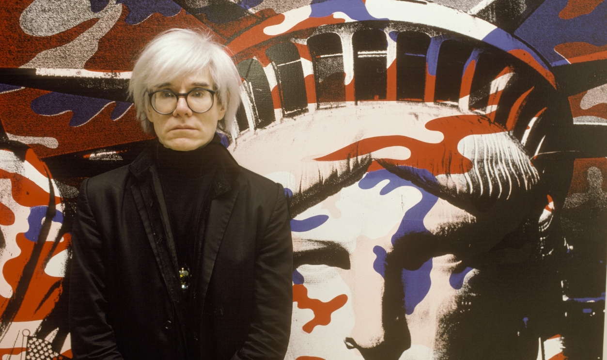 Andy Warhol in Paris, 1986.