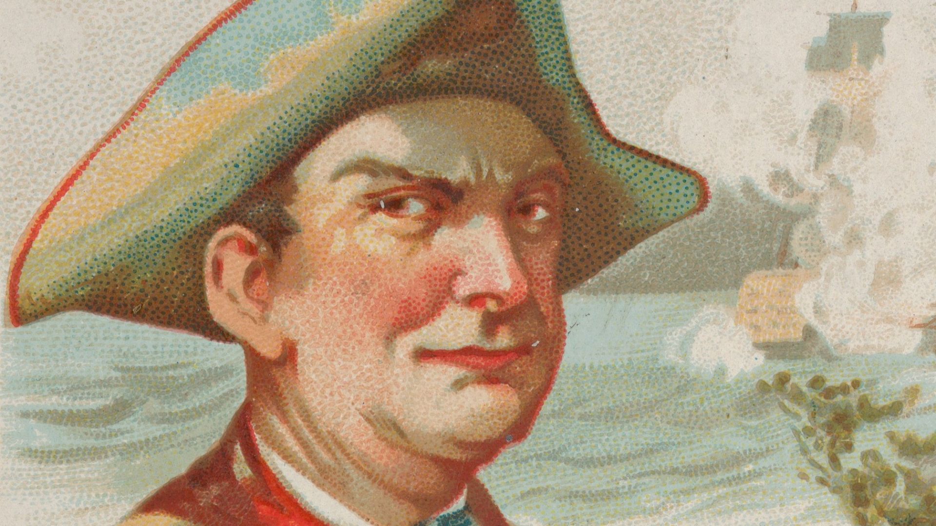 File:Howell Davis, Taking a Dutch Treasure Ship, from the Pirates of the Spanish Main series (N19) for Allen & Ginter Cigarettes MET DP835011.jpg