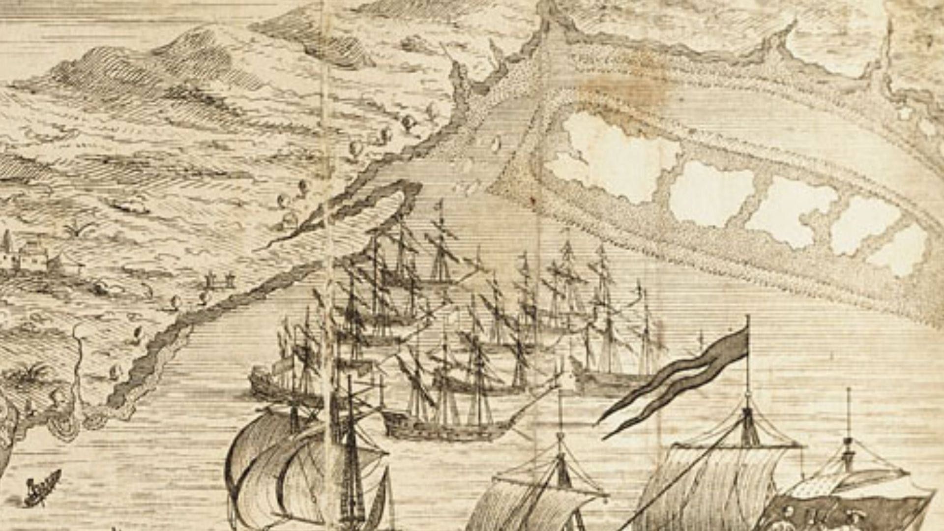 File:General History of the Pyrates - Captain Bartholomew Roberts with two Ships (alt).jpg